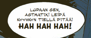 Pelkkä puhekupla, jossa lukee Leipä kyyhkyn tiellä pitää.